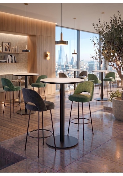Matte Prime Beyaz Yuvarlak Kompakt Laminant 102cm Bistro Metal Masa - Cafe, Otel, Restoran Masası Matte Prime Beyaz Yuvarlak Kompakt Laminant 102cm Bistro Metal Masa - Cafe, Otel, Restoran Masası