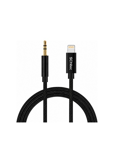 Schitec Lightning To 3.5mm Aux Dönüştürücü Kablo 1metre Siyah Hg/axl-11