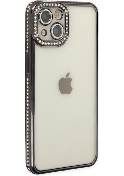Apple Uyumlu iPhone 14 Kilif Koruma Lensli Tasli Dizayn Seffaf Kapak 561970938