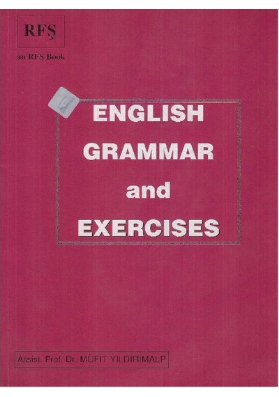 English Grammar And Exercises - Müfit Yıldırımalp