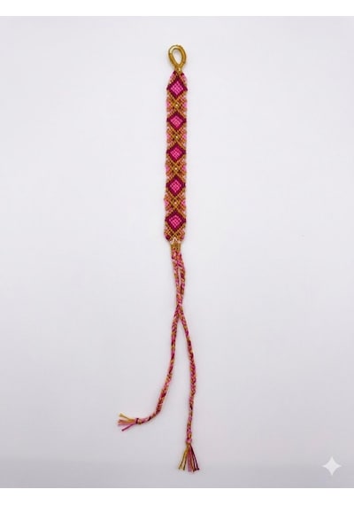 Kibele Makrome Bileklik Pembe