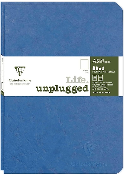 Clairefontaine Age Bag Stapled A4 Çizgisiz Defter Royal Blue 733084c
