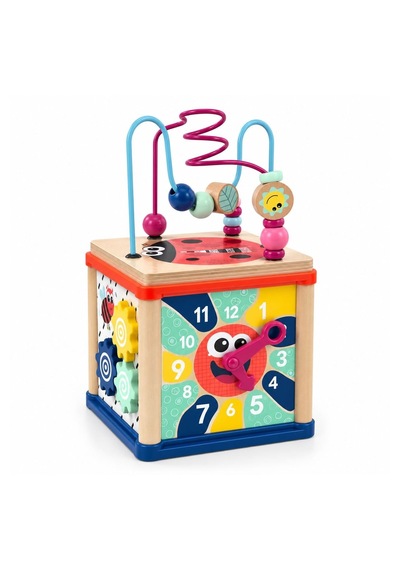 Topbright Ahşap Aktivite Küpü 5 İ 1 Arada Montessori Eğitici Oyuncak 12 Ay+