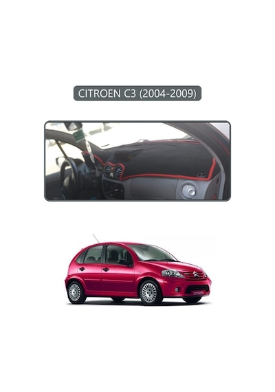 Cıtroen C3 2004-2009torpido Koruma Halısı Gri Kenar