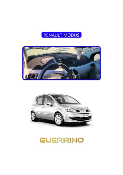 Renault Modustorpido Koruma Halısı Mavi Kenar