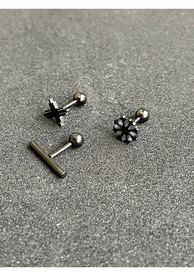 316 L Cerrahi Çelik Piercing Kıkırdak Helix Tragus Conch Figürlü Piercing Gold 88886348
