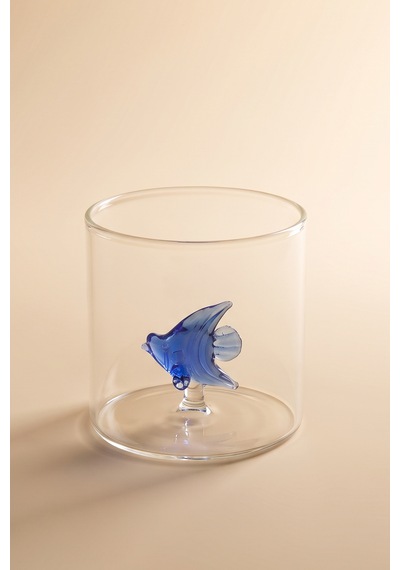 Karaca Fish Balık Temalı Su Bardağı Mavi 320 ML