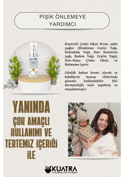 Kuatra Çinko Oksit Krem Pişik Önlemeye Yardımcı