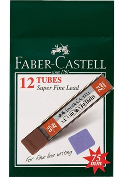 Faber-Castell Super Fine 0.5 MM 2B 75 MM Kalem Ucu 12'li