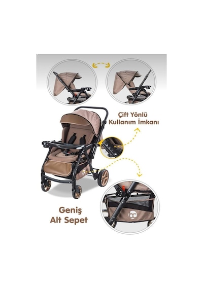 Combo Maxi Pro Çift Yönlü Bebek Arabası