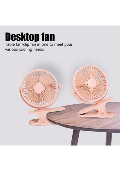 Fan Masaüstü 3 Kademeli Şarjlı Taşınabilir Qtop F9