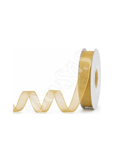 Organze Kurdele 20 Mm Gold Altın