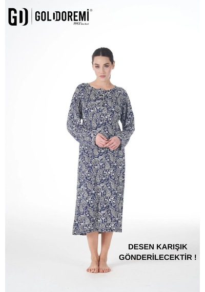 Gd Goldoremi 25246 Kadın Uzun Kollu Düğmeli Likra Viskon Günlük Elbise Karışık Desen Gönderilecektir Desenli Gd Goldoremi 25246 Kadın Uzun Kollu Düğmeli Likra Viskon Günlük Elbise Karışık Desen Gönderilecektir Desenli
