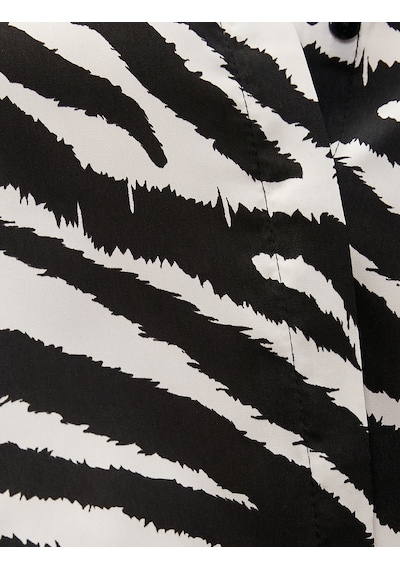 Koton Zebra Desenli Saten Crop Gömlek Uzun Kollu Siyah Desenli 3sak60187pw Siyah Desenli Koton Zebra Desenli Saten Crop Gömlek Uzun Kollu Siyah Desenli 3sak60187pw Siyah Desenli