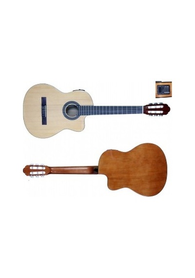 Agustini Hg39Ce-201N Elektro Klasik Gitar-Kılıf ve Pena