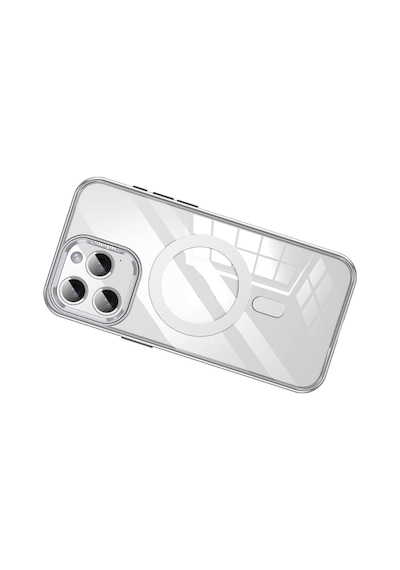 Apple Uyumlu iPhone 15 Pro Max Kılıf Magsafe Şarj Özellikli Wlons Standlı Efsane Kapak Siyah