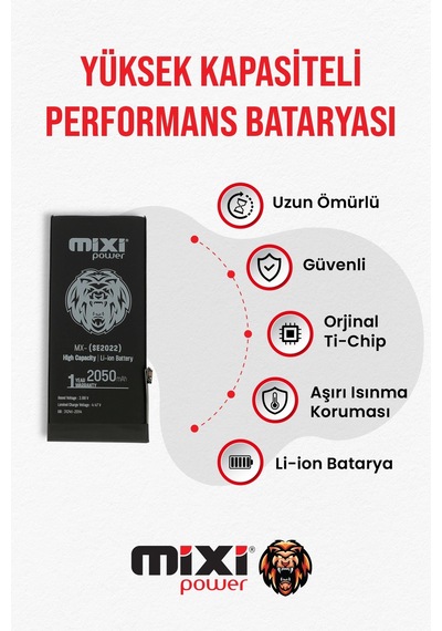 Apple Uyumlu iPhone Se 2022  Yüksek Kapasiteli Batarya, Pil Sağlığı Yüzdesi Gösterir,