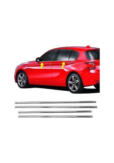 Bmw 1 Seri F20 F21 Krom Cam Çıtası 4 Kapı P.çelik 2011-2019 Arası