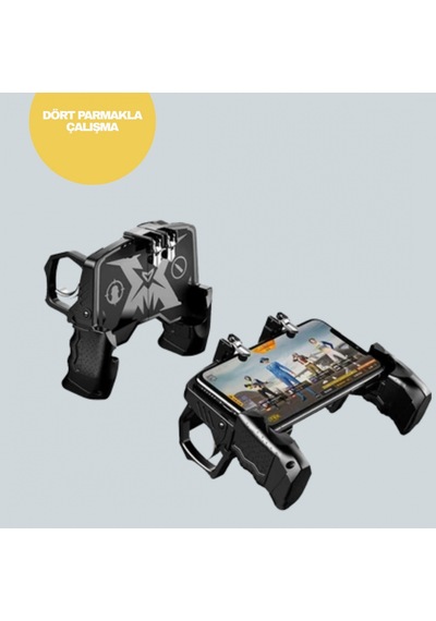 Dört Parmak Destekli Mobil Gamepad Tetikli Oyun Kontrolcüsü Ergonomik Ve Hassas Kontrol