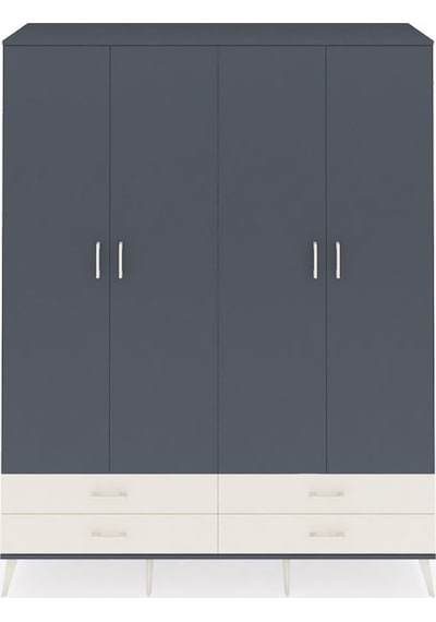 Hyperion Gardrop 6 Raflı 4 Çekmeceli 2 Askılı 176x44x221 Antrasit-antrasit/aytaşı Antrasit/aytaşı Hyperion Gardrop 6 Raflı 4 Çekmeceli 2 Askılı 176x44x221 Antrasit-antrasit/aytaşı Antrasit/aytaşı