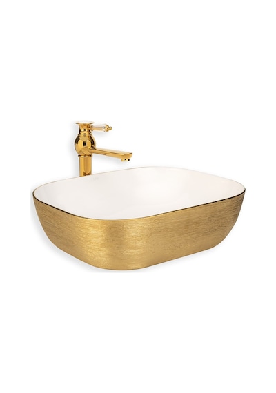 Eva Banyo Lena E-5003A Tezgah Üstü Porselen Lavabo