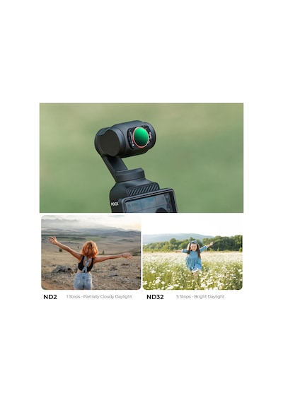 Lexroo Djı Osmo Pocket 3 Harici Genişletilmiş Görünüm Aksesuarları Filtreleri İle Uyumlu Efekt Standart