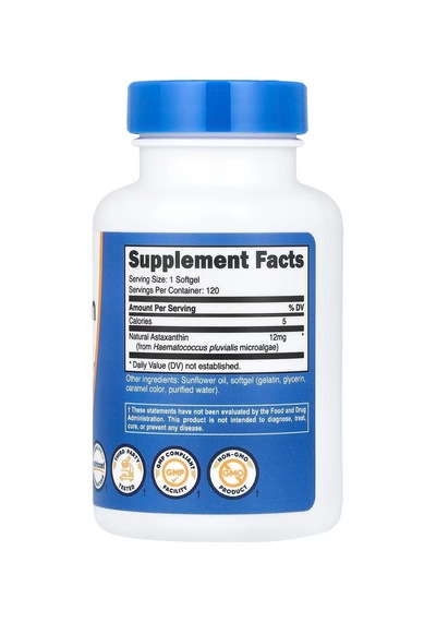 Nutricost Astaxanthin 12 Mg 120 Kapsül