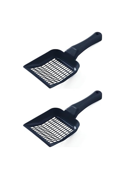 2 Adet 28cm Tırmıklı Büyük Boy Kedi Kumu Küreği