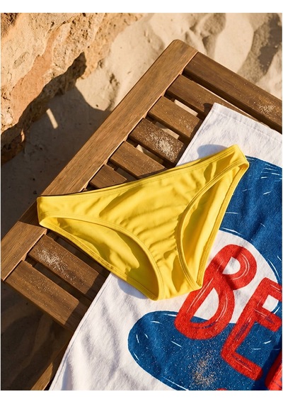 Lcw Dream Sarı Kadın Düz Bikini Alt