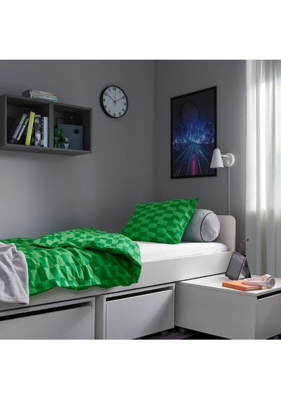 Ikea Blaskata Tek Kişilik Nevresim Takımı 150 X 200 Cm Yeşil