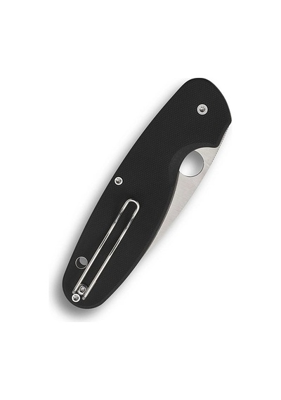 Spyderco Emphasis Black G-10 Combinationedge Kamp Çakı Siyah