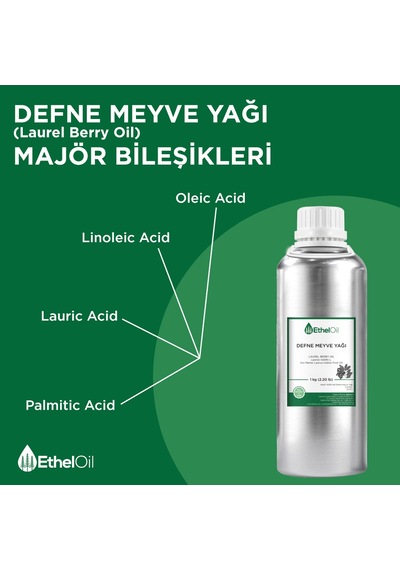 Etheloil Defne Meyvesi Sabit Yağı 1 KG
