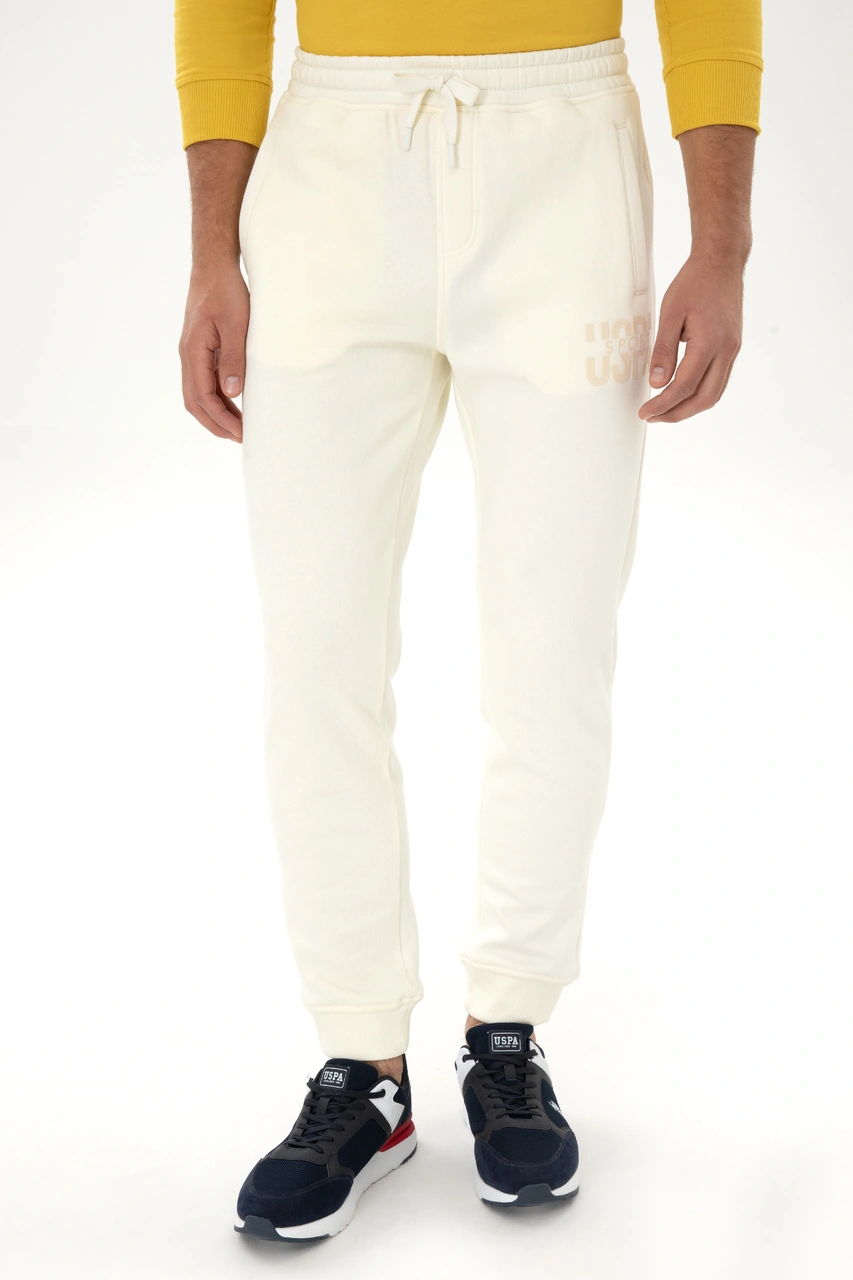 U.S. Polo Assn. Erkek Krem Şardonlu Eşofman Altı 50309976-VR256
