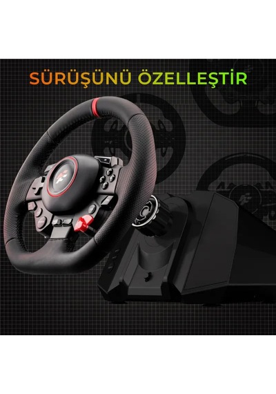 Flashfire F117 Monaco 900 / 270 Titreşimli Yarış Direksiyon Seti Hall-effect Sensör, 6 İleri Manuel Vites, 3 Pedallı Pc / Ps4 / Ps3 / Xbox Series X S / Switch Uyumlu Flashfire F117 Monaco 900 / 270 Titreşimli Yarış Direksiyon Seti Hall-effect Sensör, 6 İleri Manuel Vites, 3 Pedallı Pc / Ps4 / Ps3 / Xbox Series X S / Switch Uyumlu