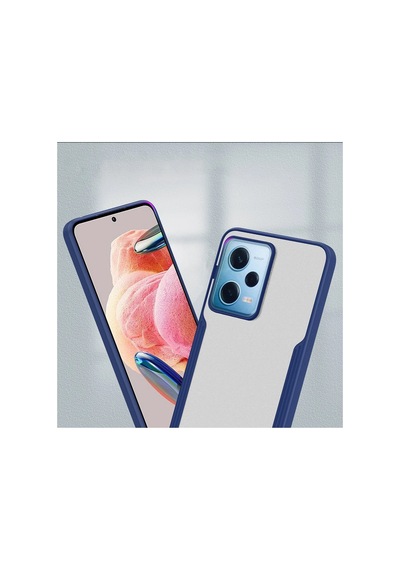 Newface - 992 - Xiaomi Redmi Note 12 5g Kılıf Platin Silikon - Edntrend - - Mavi