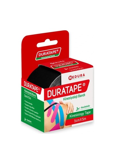 Duratape Kınesıyolojı Bandı 5cmx5m Siyah