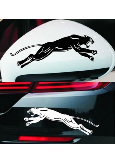 Yan Ayna Panter Araba Sticker Yapıştırma 2 Adet