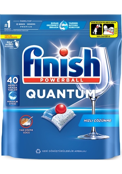 Finish Quantum 40 Kapsül Bulaşık Makinesi Deterjanı