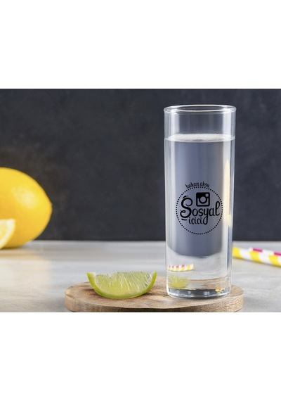 Kişiye Özel Renkli Baskılı Sosyal İçici Tasarımlı Vodka Bardağı-4