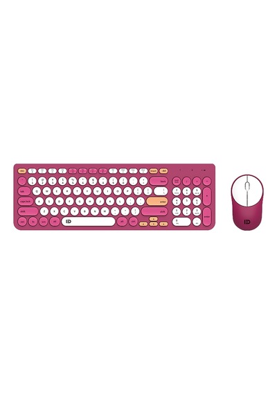 Fd İk6632 2.4 Ghz Kablosuz Klavye Ve Mouse Vişne Çürüğü Optik