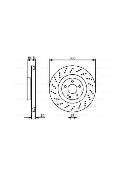 Mercedes S 221 S320Cdı 3.0 2006-2009 Bosch Ön Disk 2 Adet