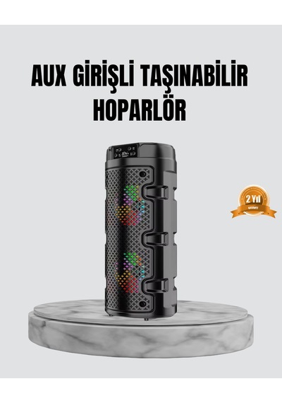 Taşınabilir Bluetooth Hoparlör Çift Sürücü Güçlü Bas Hd Ses Çoklu Bağlantı - Lisinya