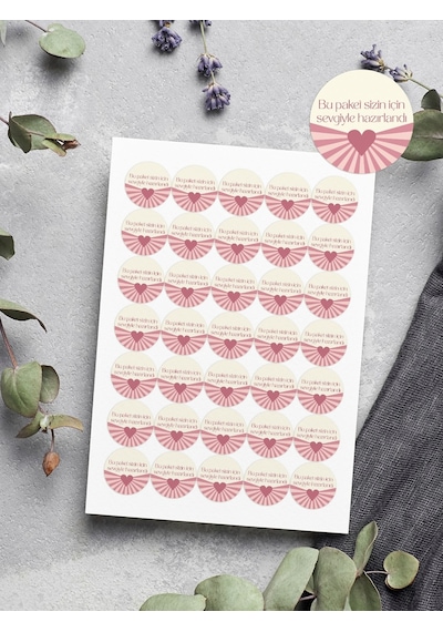 Teşekkür Ederiz Stickers Paketleme Kargo Çıkartma Pytk7tk121