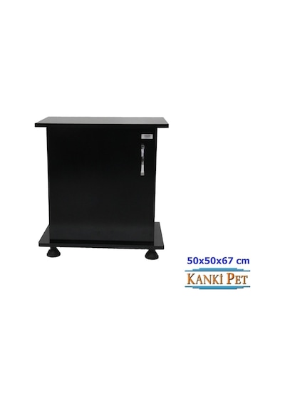 Kanki Pet 50 CM Akvaryum Mdf Sehpa Siyah 50 x 50 x 67 CM