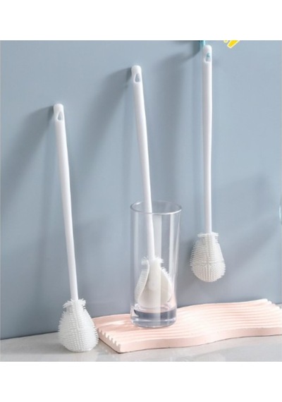1 Adet Plastik Sarımsak Ezici + 1 Adet Kavanoz Ve Biberon Silikon Yıkama Fırçası - 2li Set P6v8m3 Pl Diğer