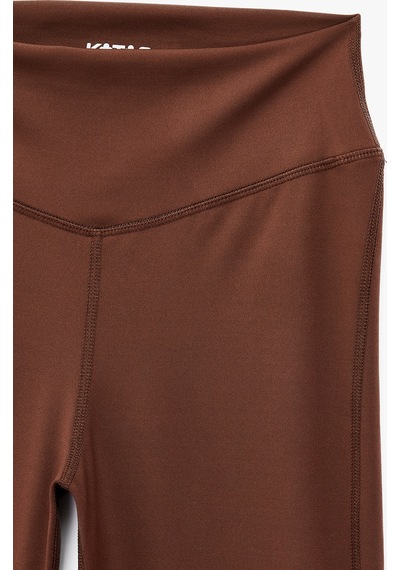 Koton Yüksek Bel Dikiş Detaylı Slim Fit İspanyol Paça Spor Tayt Kahverengi 7wak40130nk Kahve Koton Yüksek Bel Dikiş Detaylı Slim Fit İspanyol Paça Spor Tayt Kahverengi 7wak40130nk Kahve