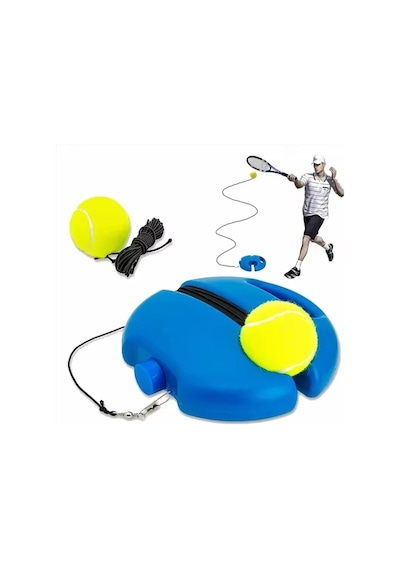 Tenis Antrenör Seti Profesyonel Elastik Halatlı Tenis Antrenman Aleti Pratik Spor Fitness Aleti