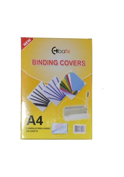 A-4 Pvc Cilt Kapağı 160 Micron Şeffaf 1 Paket 50 Adet 66572