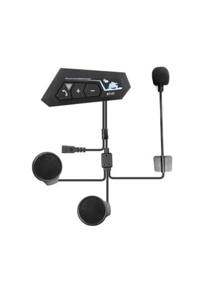 Jenerik Bt22 Kask Kulaklık Bluetooth Motosiklet Kulaklık 5.0 Bluetooth Interkom Motorsiklet Kulaklık