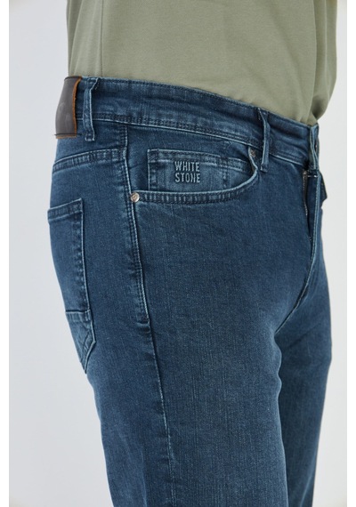 Koyu Lacivert Erkek Günlük Kot Pantolon Olive